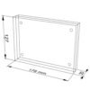 acrylic photo stand