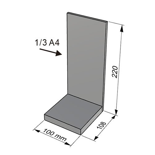 AD2 亞加力膠架 Display Stand 3 AD2 亞加力膠架 size