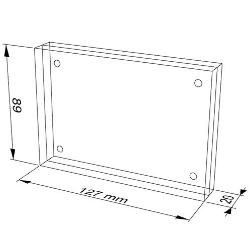 P11 Acrylic Photo Frame (3R) 6 3R Acrylic Photo Frame