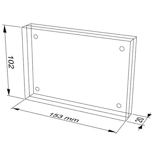 P12 Acrylic Photo Frame (4R) 6 4R Acrylic Photo Frame