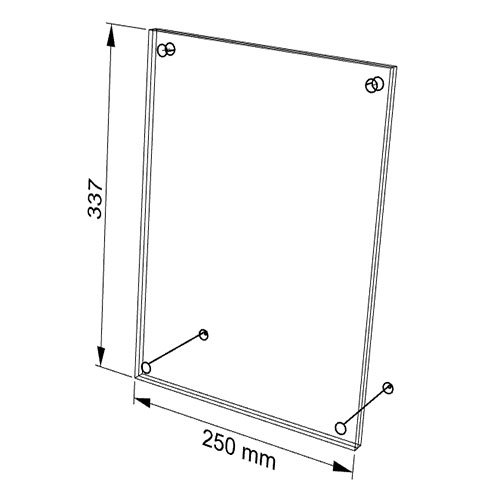 A4 Acrylic Photo Frame Size