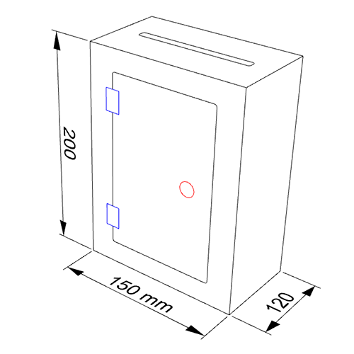 B32 Donation Box Size