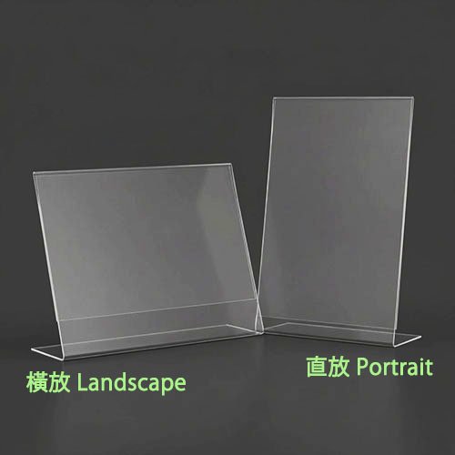 LS31 單張座 <br> L型, 標準紙張尺寸 8 Acrylic Leaflet Stand