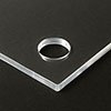 Acrylic hole cut
