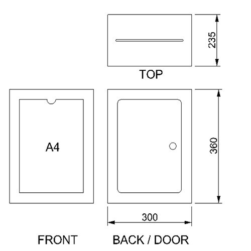 Size of B42 Document Collection Box