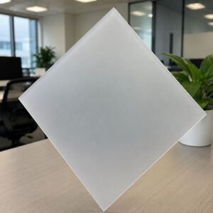 frosted acryic white color