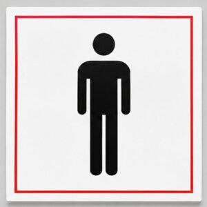 男洗手間指示牌