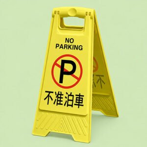 不准泊車座地告示牌